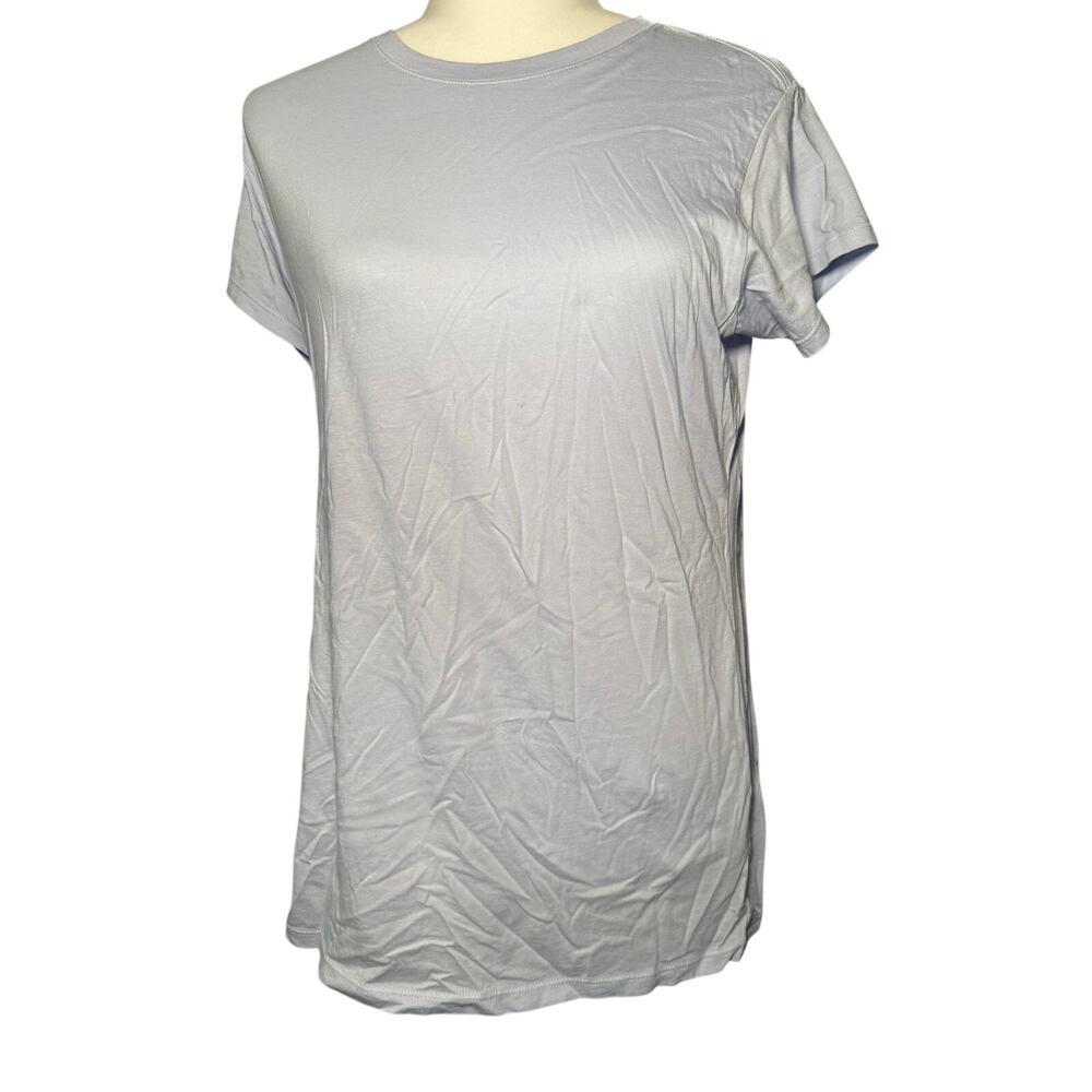 Uniqlo Supima Cotton Crew Neck Tee, Light Blue, Women's Large, NWT